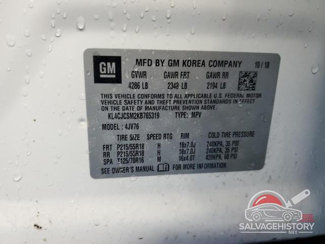 KL4CJCSM2KB765319 2019 BUICK ENCORE photo no. 13