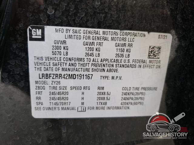 LRBFZRR42MD191167 2021 BUICK ENVISION photo no. 13