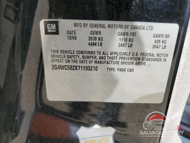 2G4WC582X71193210 2007 BUICK LACROSSE photo no. 12