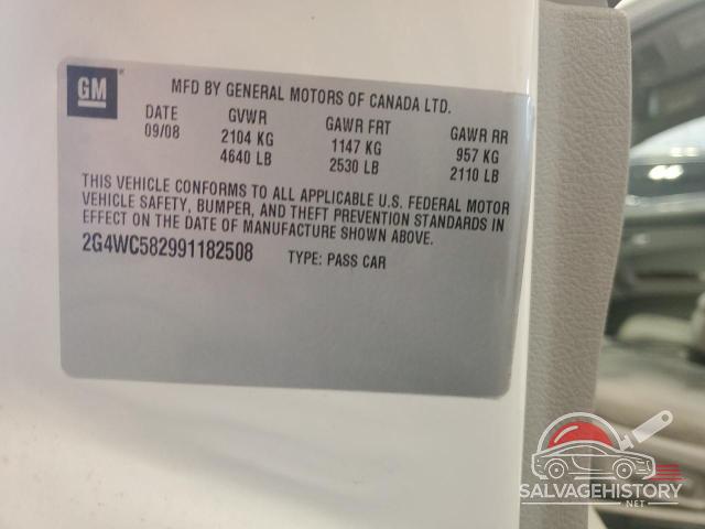 2G4WC582991182508 2009 BUICK LACROSSE photo no. 12
