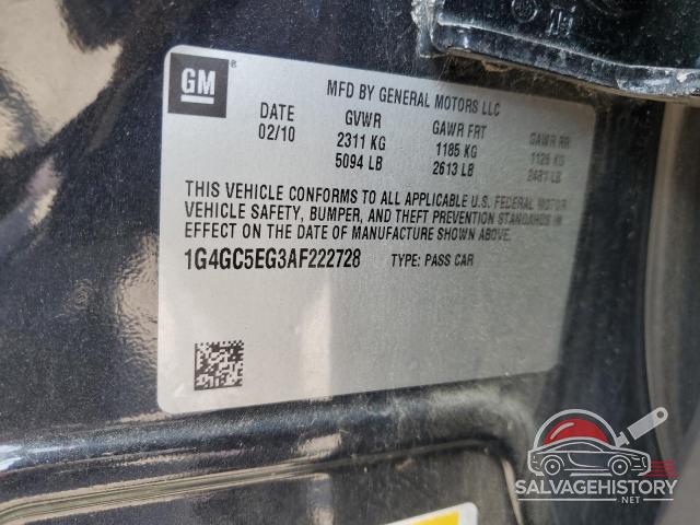 1G4GC5EG3AF222728 2010 BUICK LACROSSE photo no. 12