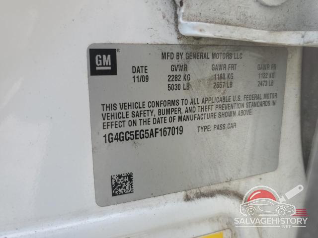 1G4GC5EG5AF167019 2010 BUICK LACROSSE photo no. 12