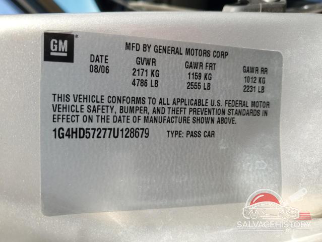 1G4HD57277U128679 2007 BUICK LUCERNE photo no. 12