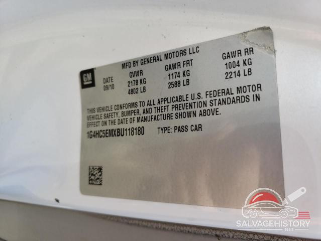 1G4HC5EMXBU118180 2011 BUICK LUCERNE photo no. 12