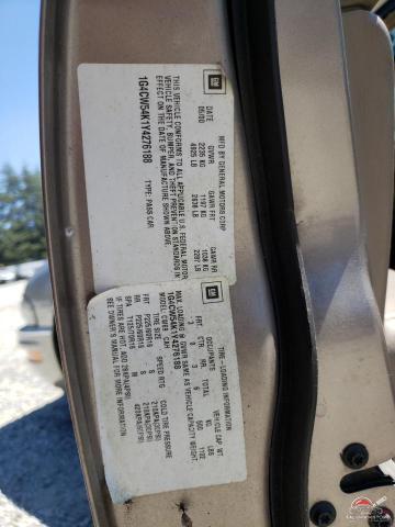 1G4CW54K1Y4276188 2000 BUICK PARK AVE photo no. 12