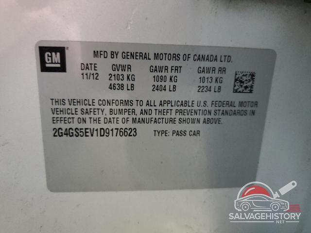 2G4GS5EV1D9176623 2013 BUICK REGAL photo no. 12