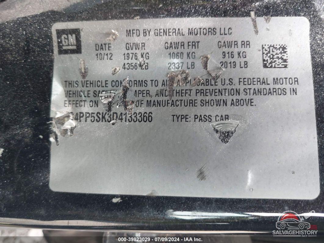 1G4PP5SK3D4133366 2013 BUICK VERANO photo no. 9