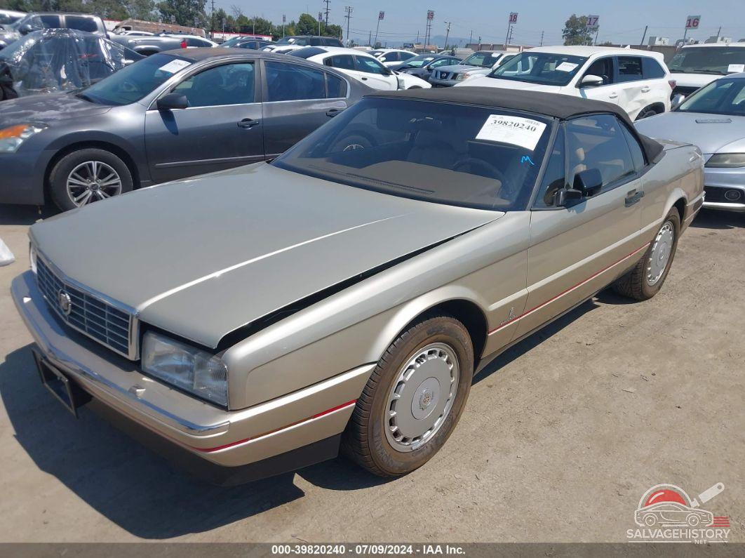 1G6VS3389LU125291 1990 CADILLAC ALLANTE photo no. 2