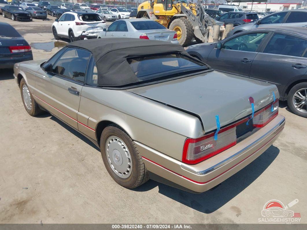 1G6VS3389LU125291 1990 CADILLAC ALLANTE photo no. 3