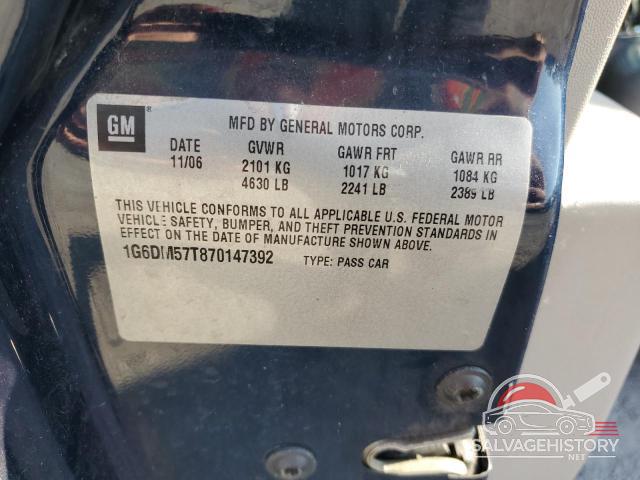 1G6DM57T870147392 2007 CADILLAC CTS photo no. 12