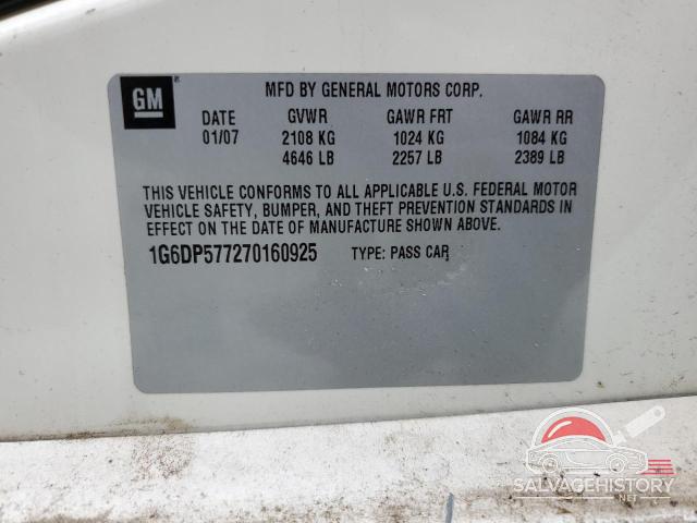 1G6DP577270160925 2007 CADILLAC CTS photo no. 12