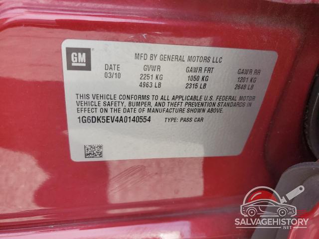 1G6DK5EV4A0140554 2010 CADILLAC CTS photo no. 12