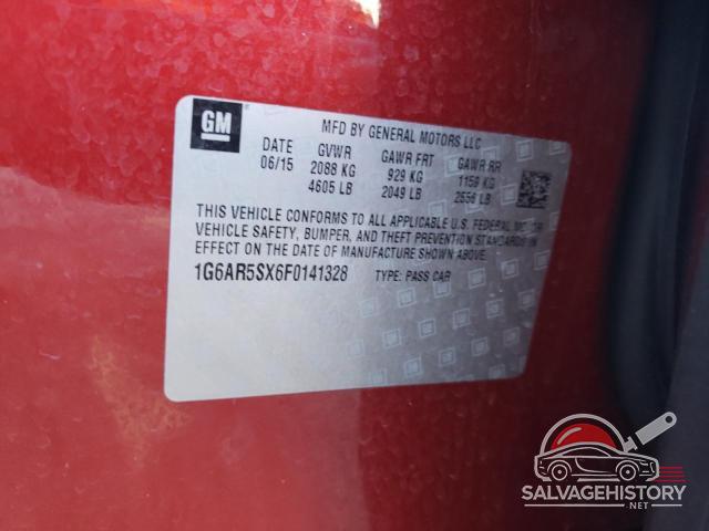1G6AR5SX6F0141328 2015 CADILLAC CTS photo no. 12