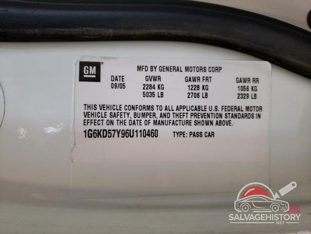 1G6KD57Y96U110460 2006 CADILLAC DTS photo no. 12