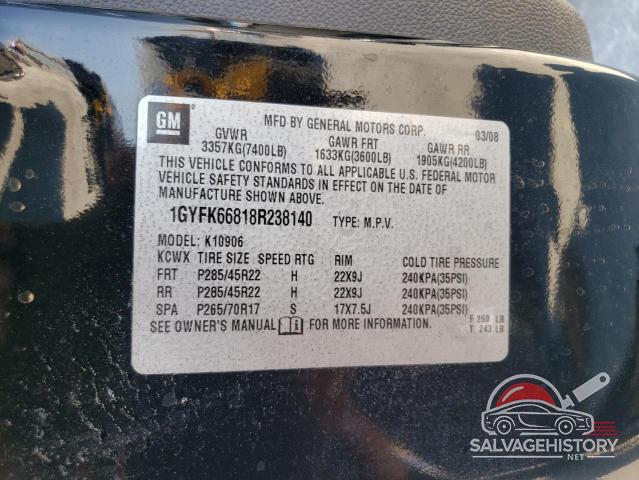 1GYFK66818R238140 2008 CADILLAC ESCALADE photo no. 13
