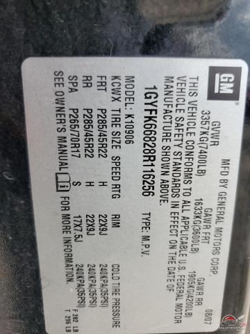 1GYFK66828R116256 2008 CADILLAC ESCALADE photo no. 13