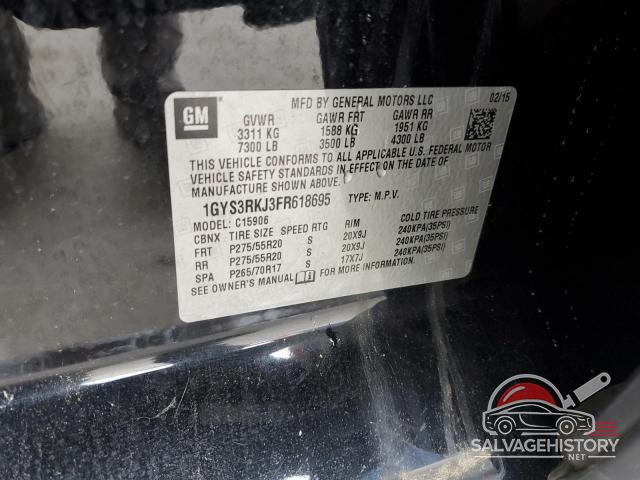 1GYS3RKJ3FR618695 2015 CADILLAC ESCALADE photo no. 13