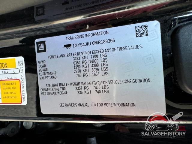 1GYS4JKL6MR188366 2021 CADILLAC ESCALADE photo no. 12