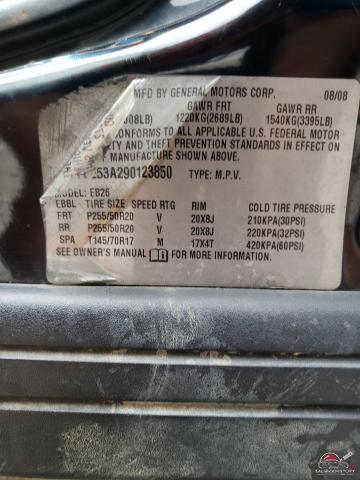 1GYEE53A290123850 2009 CADILLAC SRX photo no. 13