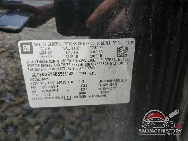 3GYFNAEY9BS565143 2011 CADILLAC SRX photo no. 14