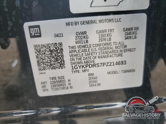 1GYKPDRS7PZ214693 2023 CADILLAC XT6 photo no. 14