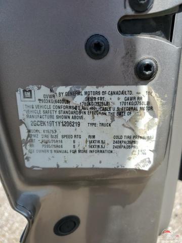 2GCEK19T1Y1206219 2000 CHEVROLET ALL Models photo no. 12