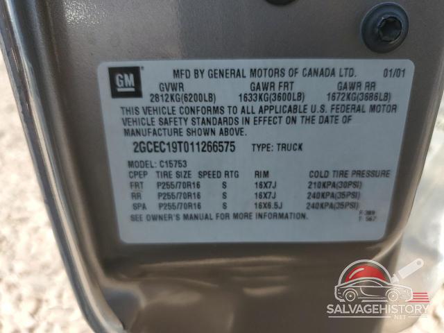 2GCEC19T011266575 2001 CHEVROLET ALL Models photo no. 12