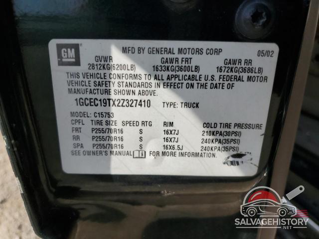 1GCEC19TX2Z327410 2002 CHEVROLET ALL Models photo no. 12