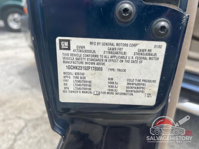 1GCHK23192F178969 2002 CHEVROLET ALL Models photo no. 10