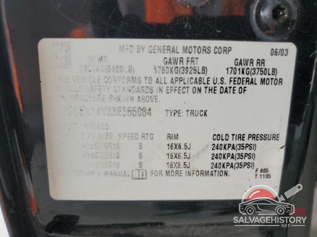 1GCEK14V33E366084 2003 CHEVROLET ALL Models photo no. 12