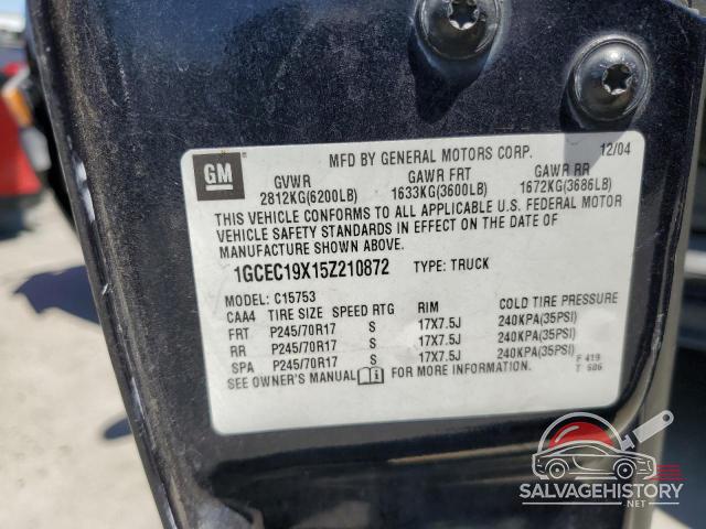 1GCEC19X15Z210872 2005 CHEVROLET ALL Models photo no. 13