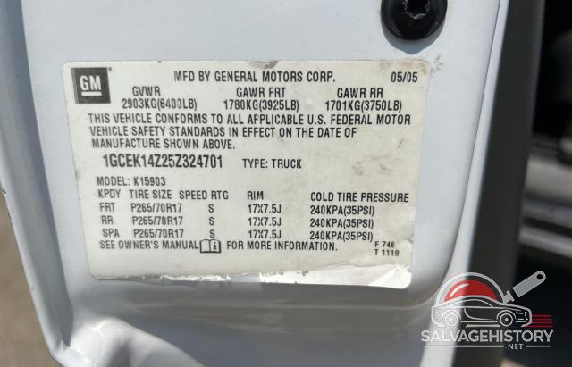 1GCEK14Z25Z324701 2005 CHEVROLET ALL Models photo no. 10