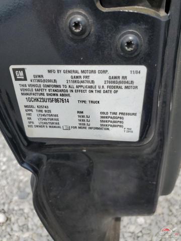 1GCHK23U15F867614 2005 CHEVROLET ALL Models photo no. 12