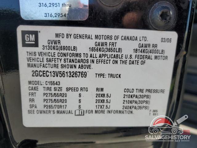 2GCEC13V561326769 2006 CHEVROLET ALL Models photo no. 12