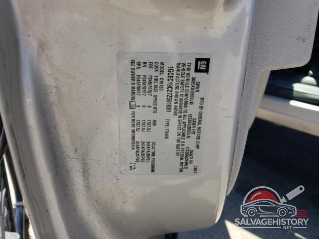 1GCEC19C27Z591681 2007 CHEVROLET ALL Models photo no. 12