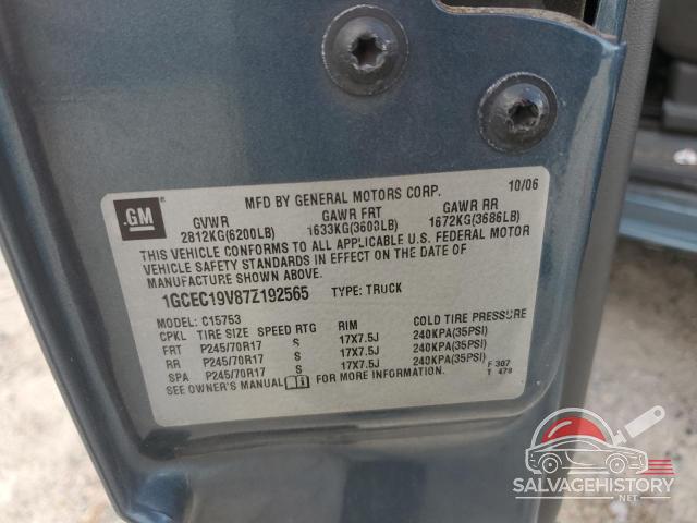 1GCEC19V87Z192565 2007 CHEVROLET ALL Models photo no. 12
