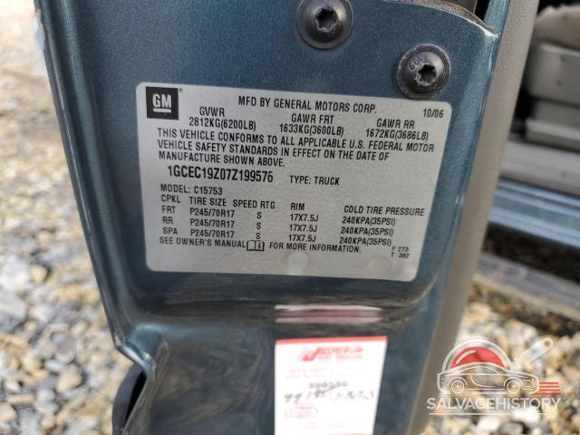 1GCEC19Z07Z199576 2007 CHEVROLET ALL Models photo no. 12