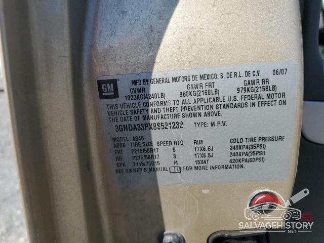 3GNDA33PX8S521232 2007 CHEVROLET ALL Models photo no. 12