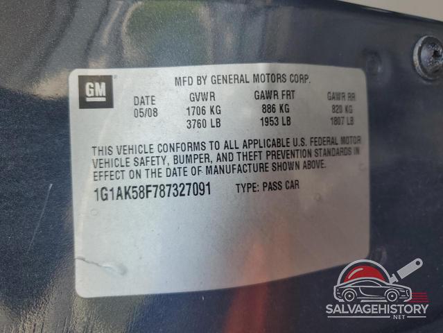 1G1AK58F787327091 2008 CHEVROLET ALL Models photo no. 12