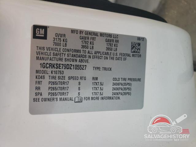 1GCRKSE79DZ105527 2013 CHEVROLET ALL Models photo no. 13