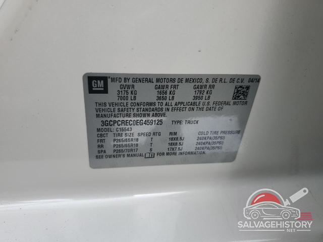 3GCPCREC0EG459125 2014 CHEVROLET ALL Models photo no. 12