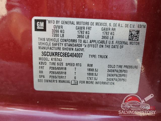 3GCUKREC8EG404007 2014 CHEVROLET ALL Models photo no. 13