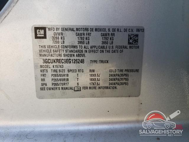3GCUKREC9EG126248 2014 CHEVROLET ALL Models photo no. 13