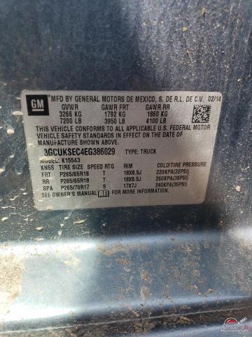 3GCUKSEC4EG386029 2014 CHEVROLET ALL Models photo no. 13