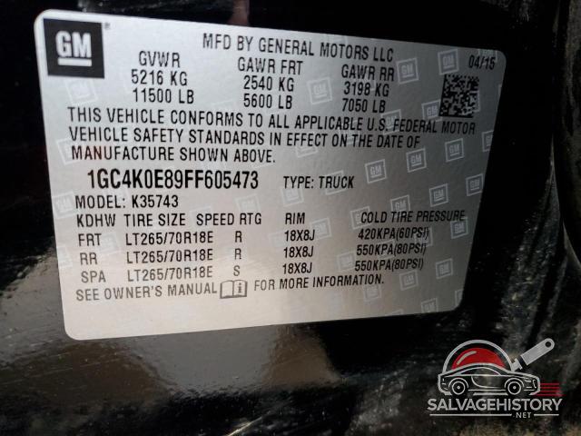 1GC4K0E89FF605473 2015 CHEVROLET ALL Models photo no. 13