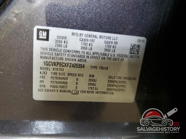 1GCVKPECXFZ425354 2015 CHEVROLET ALL Models photo no. 12