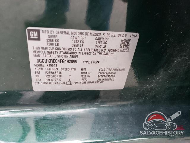 3GCUKREC4FG192899 2015 CHEVROLET ALL Models photo no. 13
