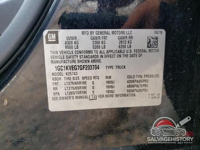 1GC1KVEG7GF203704 2016 CHEVROLET ALL Models photo no. 12