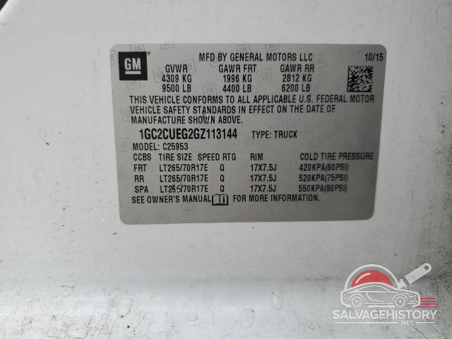 1GC2CUEG2GZ113144 2016 CHEVROLET ALL Models photo no. 13