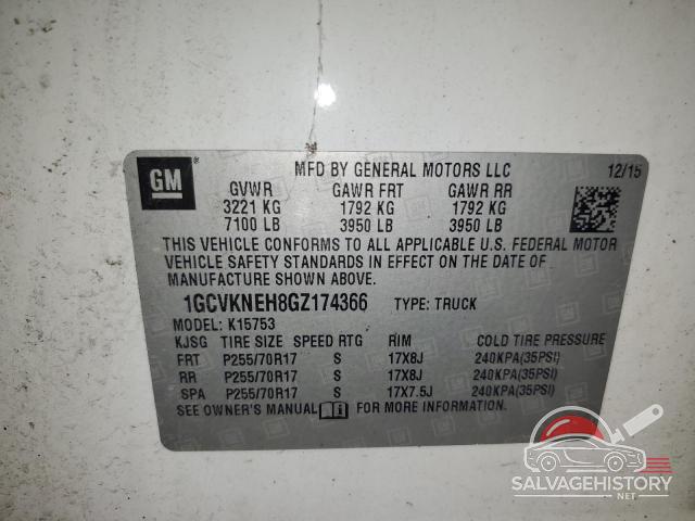 1GCVKNEH8GZ174366 2016 CHEVROLET ALL Models photo no. 12